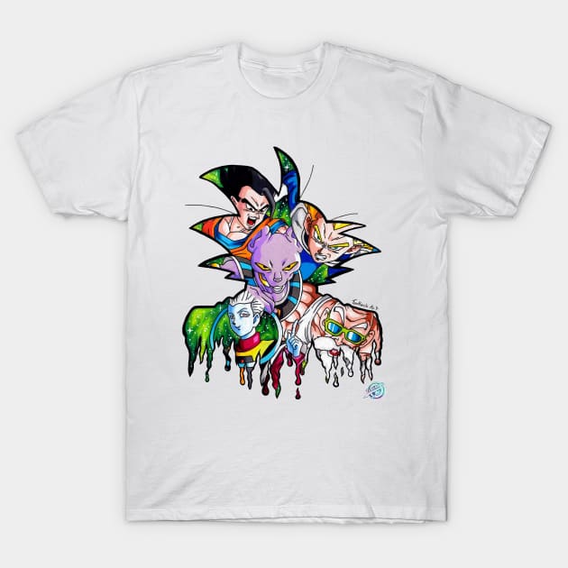 Goku Destiny Team 7 T-Shirt by Tenkaichi_Art